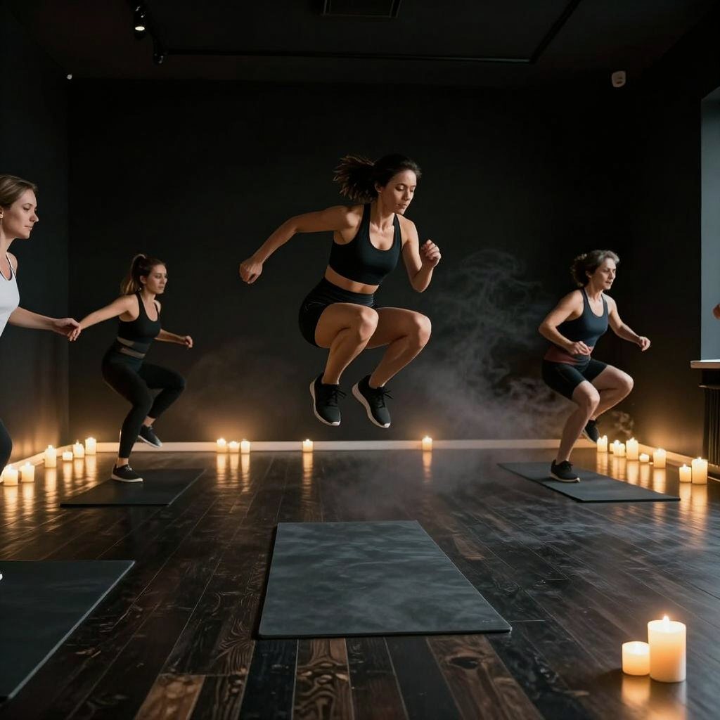 Heated HIIT class at The Heated Method